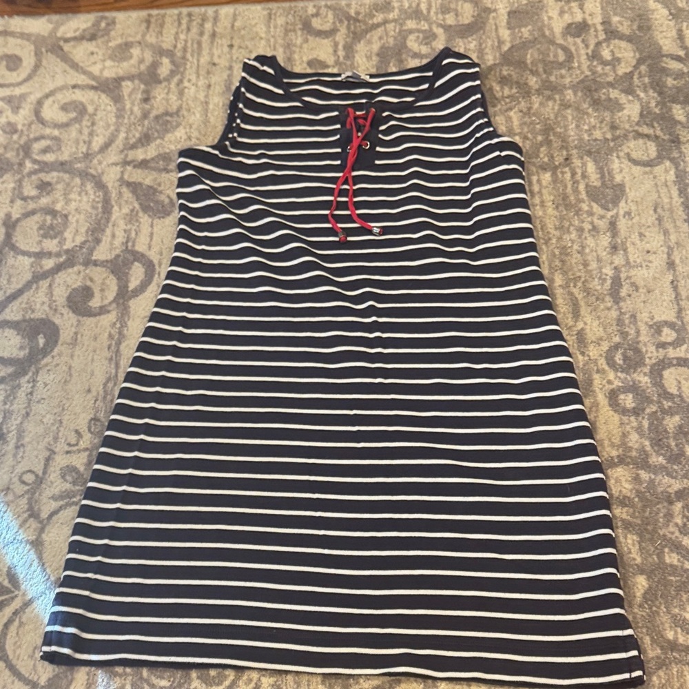 Nautical Striped Sleeveless Dress